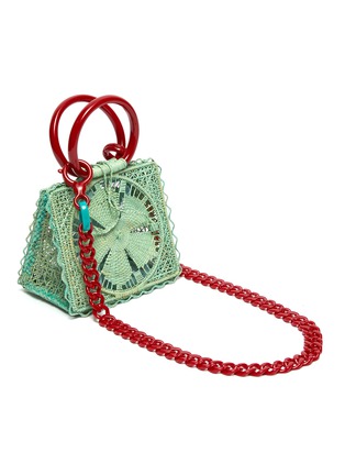 Detail View - Click To Enlarge - SILVIA TCHERASSI - 'Camile' top handle woven straw bag