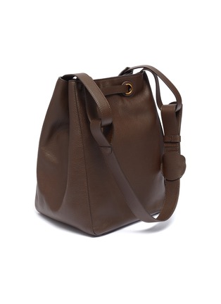 Detail View - Click To Enlarge - RODO - Cross drawstring leather shoulder bag