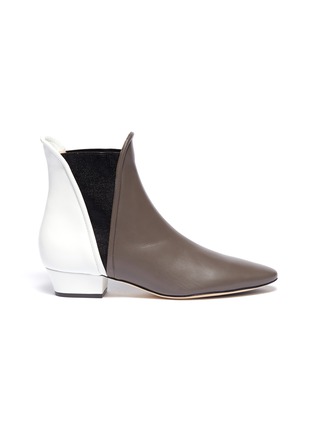 Main View - Click To Enlarge - RODO - 'Bootie 45' colourblock leather ankle boots