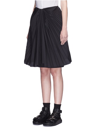 Front View - Click To Enlarge - 72951 - Plissé pleat front overlay skirt