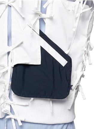 Detail View - Click To Enlarge - 72951 - Ribbon tie cutout bomber jacket