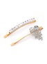 Detail View - Click To Enlarge - VENNA - Glass crystal hair clip set