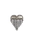 Figure View - Click To Enlarge - VENNA - Glass crystal fringe heart hair clip