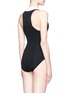Back View - Click To Enlarge - BETH RICHARDS - 'Taylor' zip front one-piece swimsuit