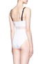 Back View - Click To Enlarge - BETH RICHARDS - 'Agnes' mesh waist one-piece swimsuit