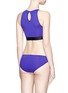 Back View - Click To Enlarge - BETH RICHARDS - 'Fel' logo cropped swim top