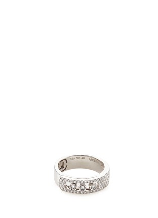 Main View - Click To Enlarge - MESSIKA - 'Move Noa Pavé' diamond 18k white gold ring