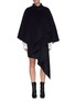 Main View - Click To Enlarge - EQUIL - Asymmetric drape cashmere cape