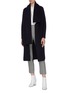 Figure View - Click To Enlarge - EQUIL - Scarf detail wrap around cashmere cape