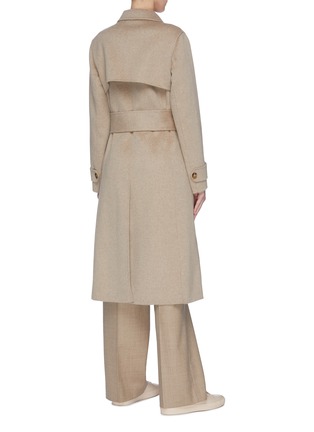 Back View - Click To Enlarge - EQUIL - Double breasted belted cashmere coat