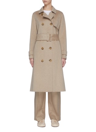 Main View - Click To Enlarge - EQUIL - Double breasted belted cashmere coat
