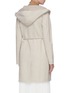 Back View - Click To Enlarge - EQUIL - Double face hooded belted cashmere coat
