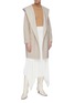 Figure View - Click To Enlarge - EQUIL - Double face hooded belted cashmere coat