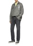 Figure View - Click To Enlarge - DOUBLET - 'Surprise' slogan embroidered skeleton appliqué houndstooth check plaid shirt