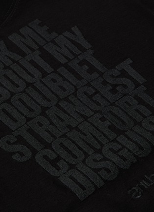  - DOUBLET - 'Disguise' slogan embroidered T-shirt