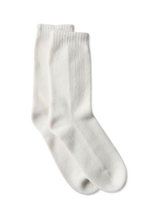 Main View - Click To Enlarge - OYUNA - Cashmere travel socks – Ivory