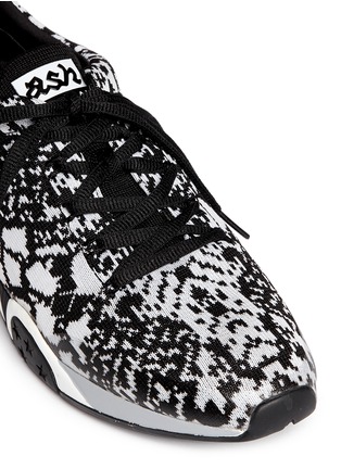 Detail View - Click To Enlarge - ASH - 'Hit' python pattern knit sneakers