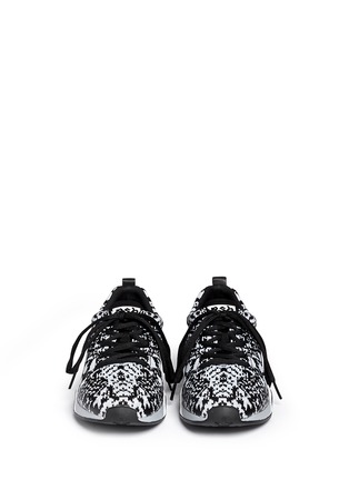 Front View - Click To Enlarge - ASH - 'Hit' python pattern knit sneakers