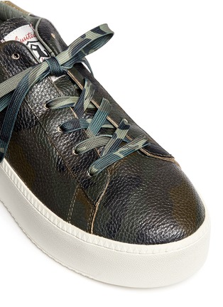 Detail View - Click To Enlarge - ASH - 'Cult' camouflage print leather platform sneakers