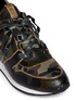 Detail View - Click To Enlarge - ASH - 'Dean' camouflage print leather wedge sneakers
