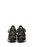 Front View - Click To Enlarge - ASH - 'Dean' camouflage print leather wedge sneakers