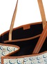 Detail View - Click To Enlarge - CONNOLLY - Logo geometric graphic print canvas beach bag