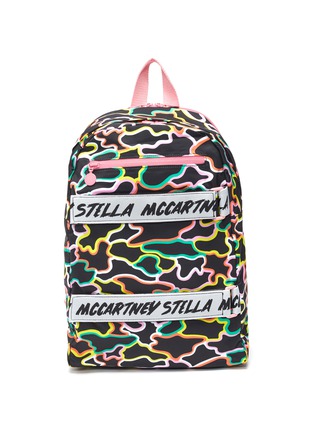 Main View - Click To Enlarge - STELLA MCCARTNEY - Colourblock camo logo print kids backpack