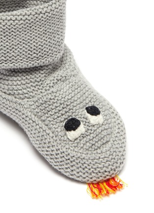 Detail View - Click To Enlarge - STELLA MCCARTNEY - 'Dino Spikes' kids hat and booties set