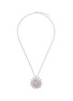 Main View - Click To Enlarge - MELVILLE FINE JEWELLERY - Aurora' diamond 18k white gold sun pendant necklace