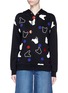 Main View - Click To Enlarge - ÊTRE CÉCILE - French bulldog dot print hoodie