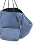  - STATE OF ESCAPE - 'Guise' sailing rope handle denim print neoprene tote