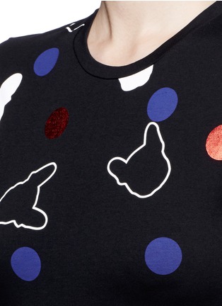 Detail View - Click To Enlarge - ÊTRE CÉCILE - French bulldog dot print T-shirt dress