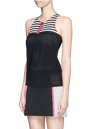 Front View - Click To Enlarge - MONREAL - 'Performance' perforated camisole