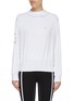 Main View - Click To Enlarge - CALVIN KLEIN PERFORMANCE - Mesh panel zip back performance raglan hoodie