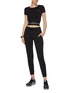 Figure View - Click To Enlarge - CALVIN KLEIN PERFORMANCE - Logo waistband performance cropped T-shirt