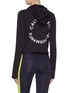 Back View - Click To Enlarge - CALVIN KLEIN PERFORMANCE - 'Space Line' drawstring hoodie