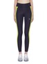 Main View - Click To Enlarge - CALVIN KLEIN PERFORMANCE - 'Space Line' stripe outseam performance leggings