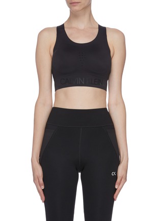 Main View - Click To Enlarge - CALVIN KLEIN PERFORMANCE - 'Spacer Laser' racerback sports bra