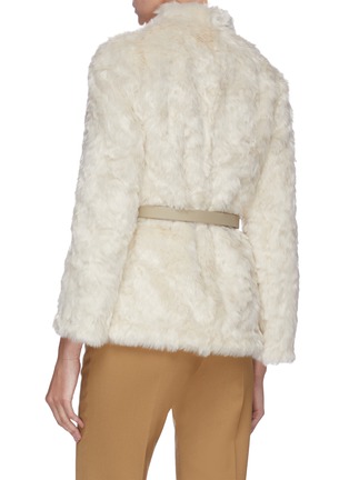 Back View - Click To Enlarge - EQUIL - Belted fur jacket