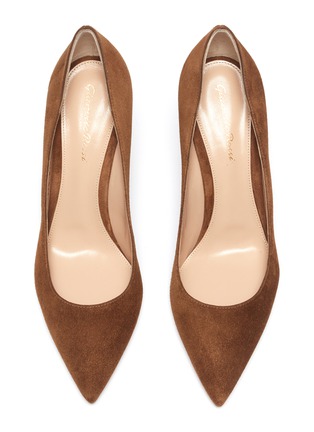Detail View - Click To Enlarge - GIANVITO ROSSI - 'Piper' suede pumps