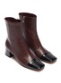 Detail View - Click To Enlarge - GIANVITO ROSSI - 'Logan 45' patent toe cap leather boots
