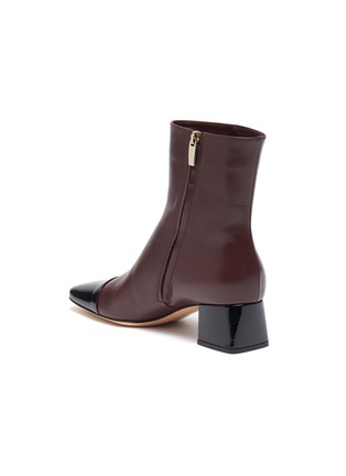  - GIANVITO ROSSI - 'Logan 45' patent toe cap leather boots