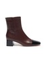 Main View - Click To Enlarge - GIANVITO ROSSI - 'Logan 45' patent toe cap leather boots