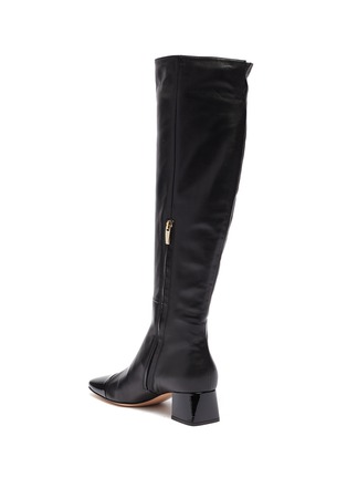  - GIANVITO ROSSI - Patent toecap leather knee high boots