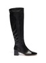 Main View - Click To Enlarge - GIANVITO ROSSI - Patent toecap leather knee high boots