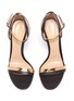 Detail View - Click To Enlarge - GIANVITO ROSSI - Mirror metallic trim ankle strap leather sandals