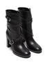 Detail View - Click To Enlarge - GIANVITO ROSSI - Buckled leather mid calf boots