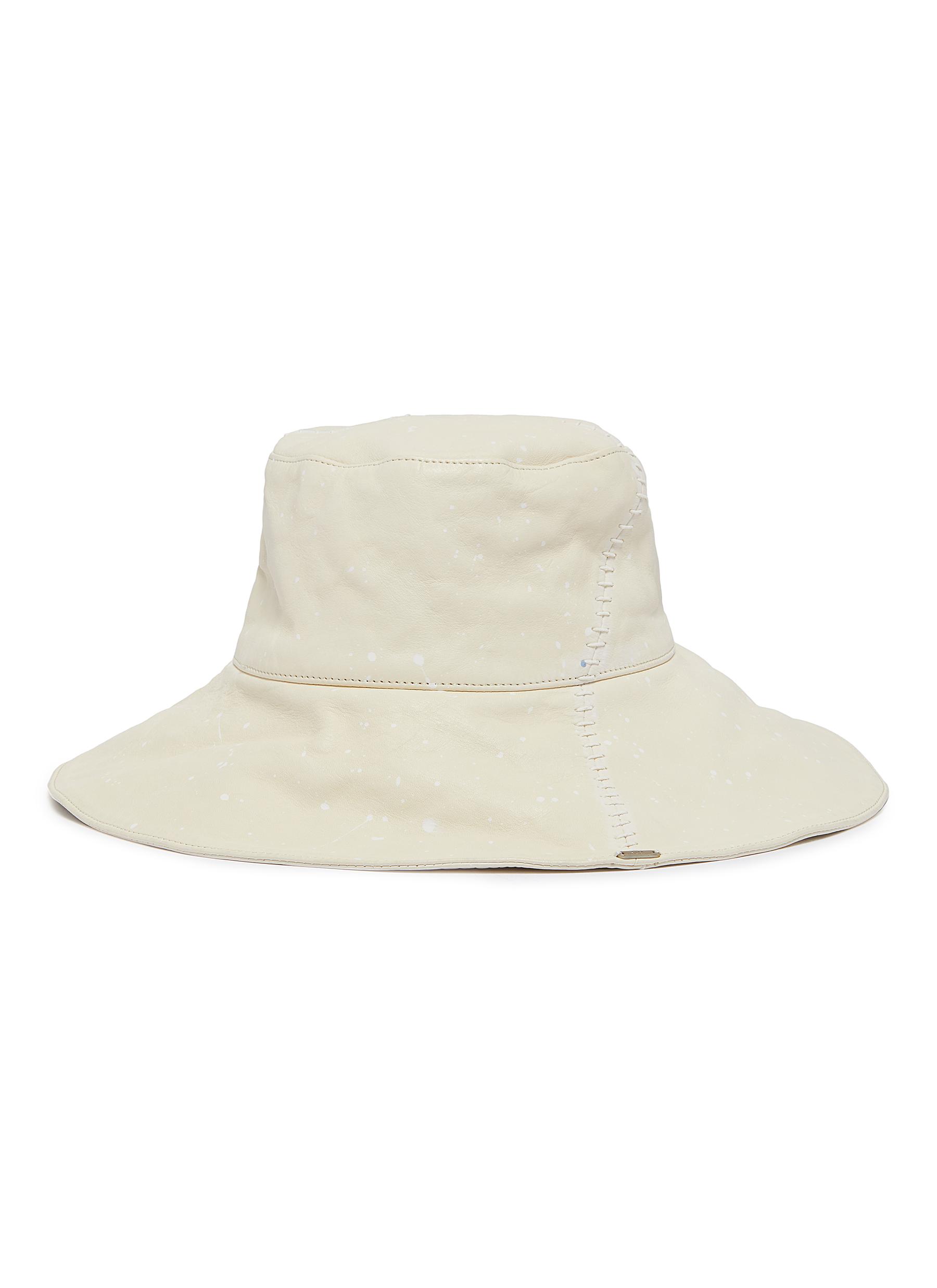 Dyed cowhide witch bucket hat