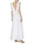 Back View - Click To Enlarge - KALITA - 'Eros' ruffle sleeveless gown