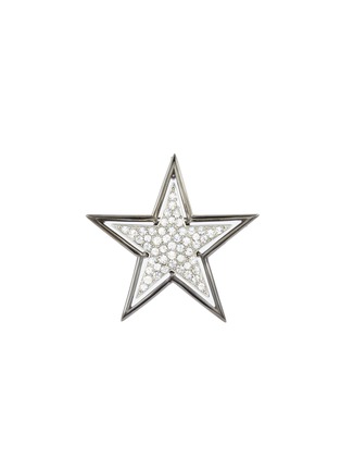 Main View - Click To Enlarge - KENNETH JAY LANE - Glass crystal star brooch